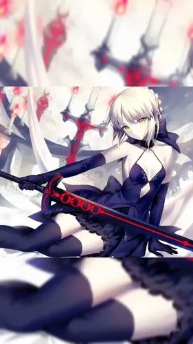 黑呆saberalter动态壁纸