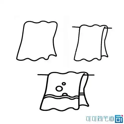 毛巾肥皂简笔画