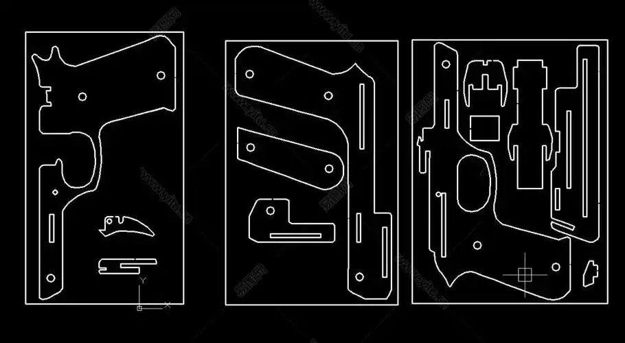 原创激光切割工艺品cad图纸切割工艺图库集cad图纸下载