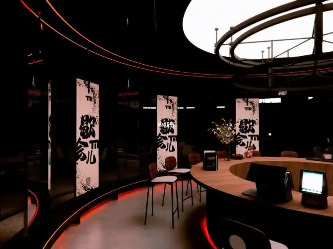 商业空间效果图设计tir歇会儿