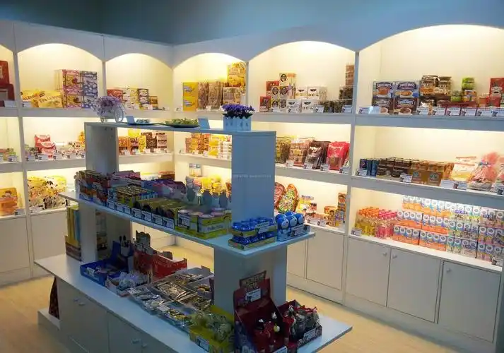 进口食品店室内柜子装修效果图