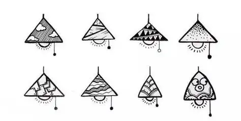 器物简笔画三角形