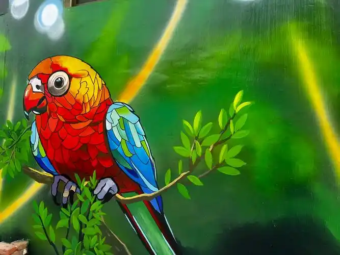 快来漫画主题街一起打卡吧#墙体彩绘 #带你走进画里 - 抖音