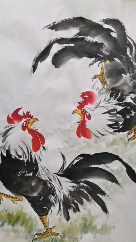 大师级国画公鸡 大师级国画公鸡画法