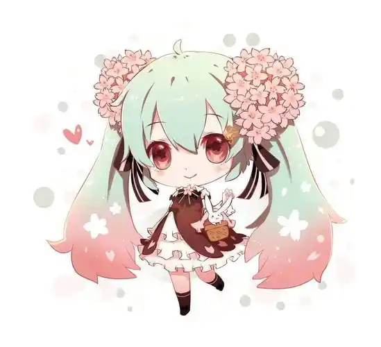 q版萌系二头身男女角色插画