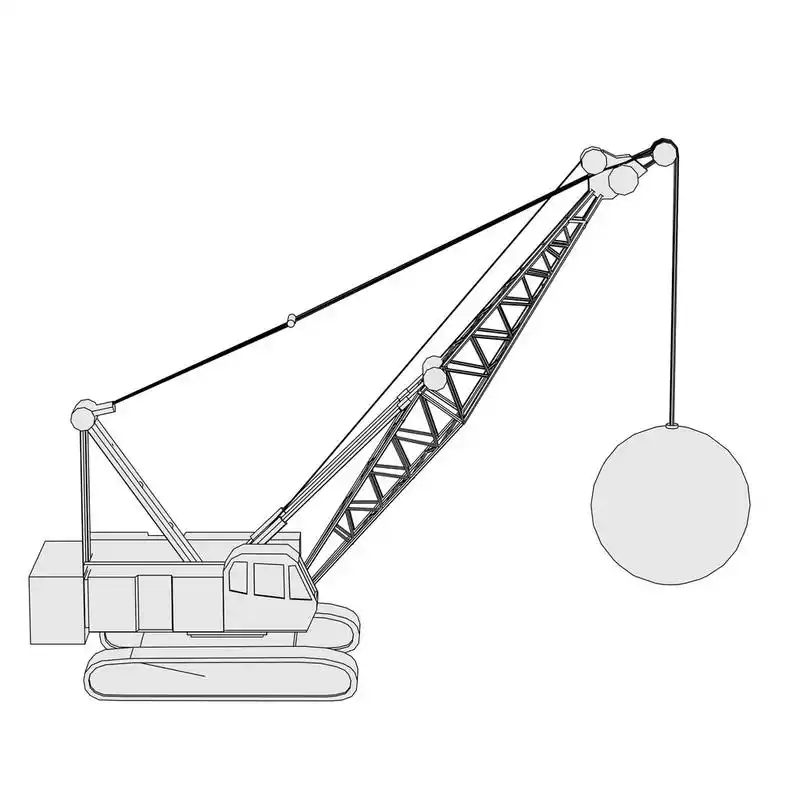 起重机的卡通形象,起重机的卡通形象