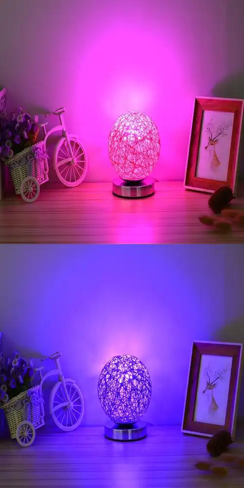 浪漫彩色遥控调光情趣灯古达插座婚房小夜灯led节能七彩灯卧室床头灯