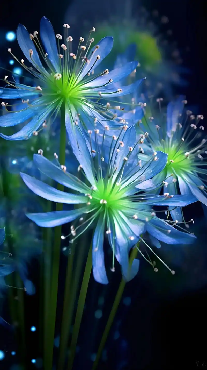 超级罕见的"蓝色彼岸花",如此绝美的景象,想要第一时间分享给 - 抖音