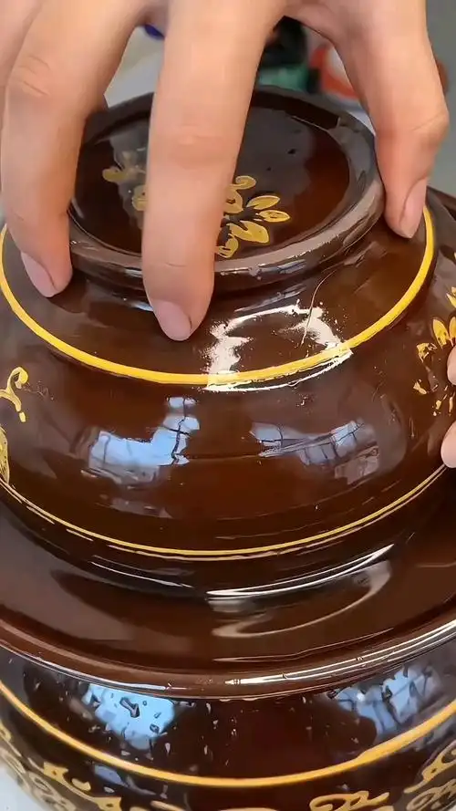 川渝土陶老式泡菜坛子,天然陶土烧制,泡菜腌菜不坏不起白沫