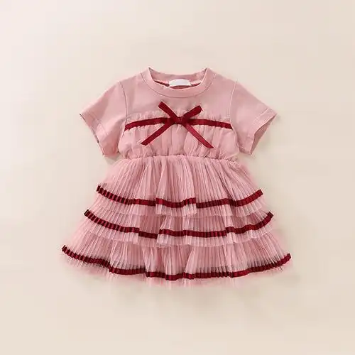 七色王国女宝宝洋气裙子3岁夏装小童连衣裙1女童蓬蓬纱裙小女孩婴儿