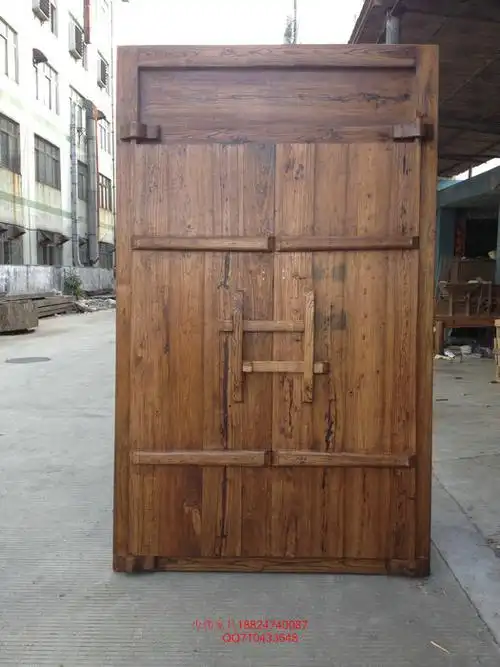 实木大门原木门别墅大门进户门中式仿古大门古宅大门复古庭院大门