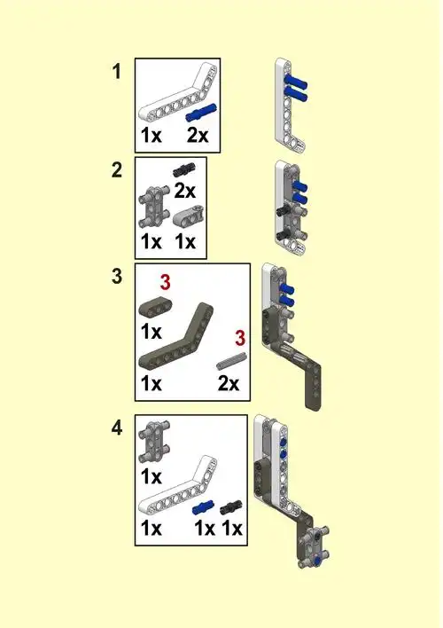 乐高投篮机器人搭建完整过程
