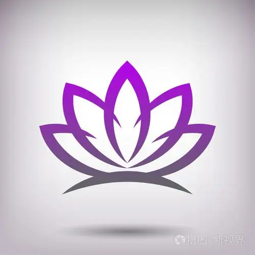 象形文的莲花图标