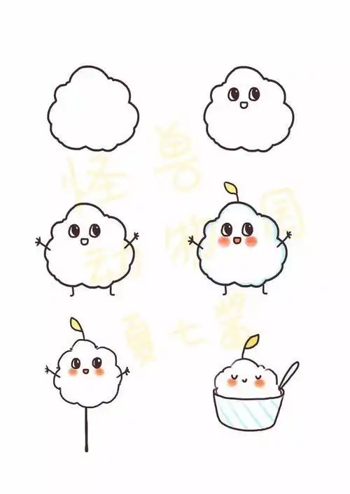 手账简笔画小怪兽萌翻你的手帐简笔画10000例 飞乐鸟工作室 简笔画