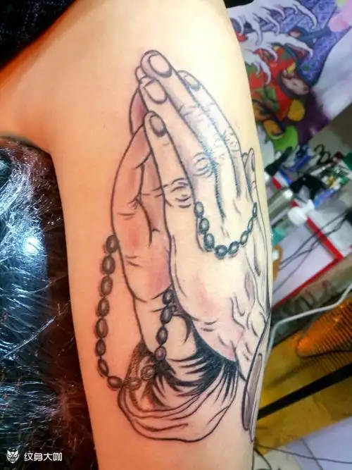 佛手_纹身图案手稿图片_啊斌的纹身作品集