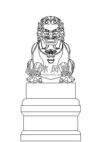 小石狮怎么画简笔画