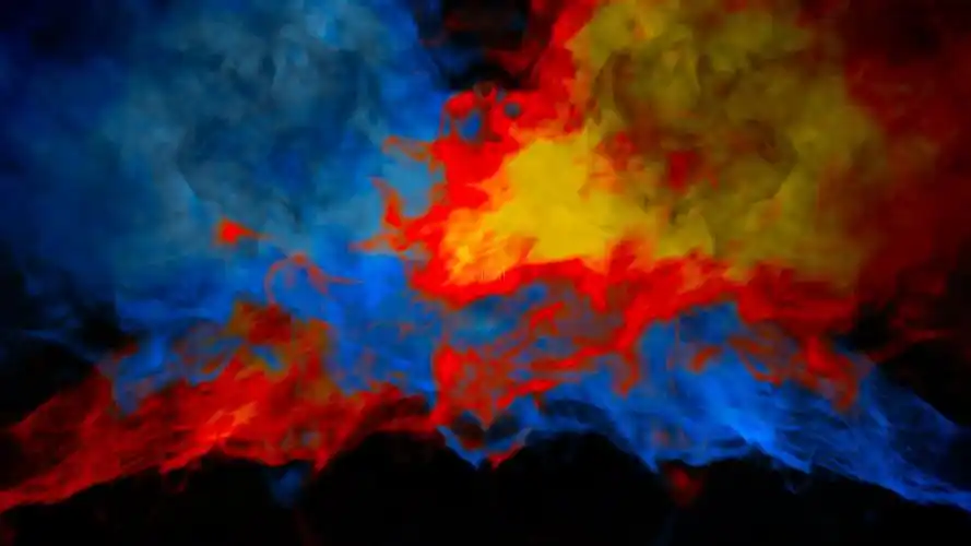 红蓝火焰对决对战pk火焰_1920x1080_高清视频素材下载(编号:3078658)