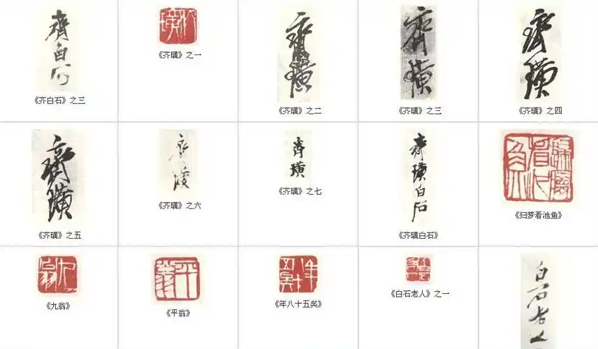 落款齐白石,求验真伪别让别人鉴定了,把齐白石的印章款贴出来,自己先