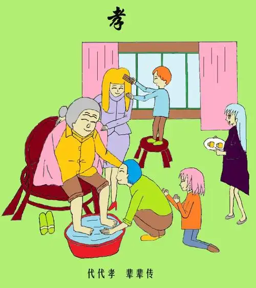 初中电脑绘画组《孝》