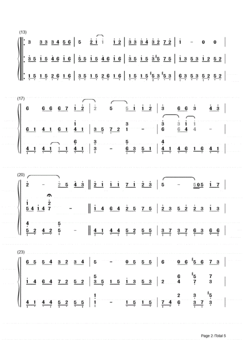 彩虹伴奏版周杰伦双手简谱钢琴谱c调伴唱弹唱版.pdf