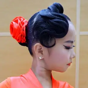 拉丁舞头饰发带国标舞摩登舞演出发饰盘发专业比赛训练发圈17人付款