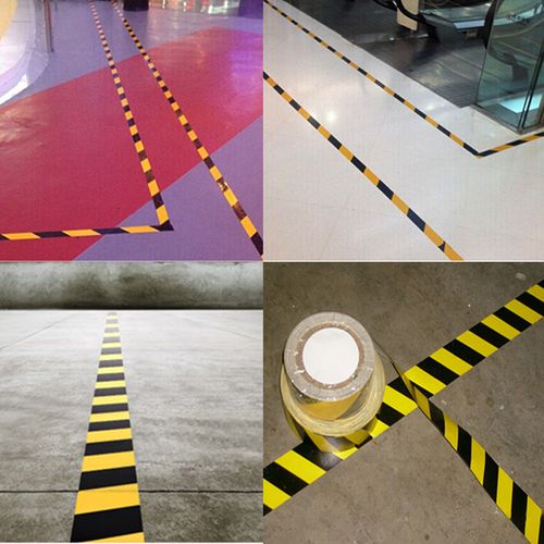 3m警示胶带耐磨防擦防滑线纸仓库地板粗糙地面划线分区反光地标贴