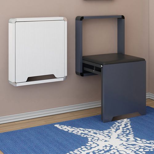 超薄实木换鞋凳创意个性折叠玄关壁挂式家用门口壁椅穿鞋凳墙壁凳