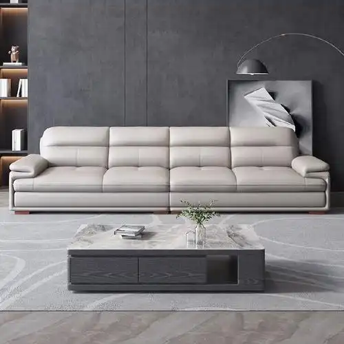 爱唯琪意式真皮沙发轻奢简约现代客厅北欧风铁艺沙发贵妃,到手699