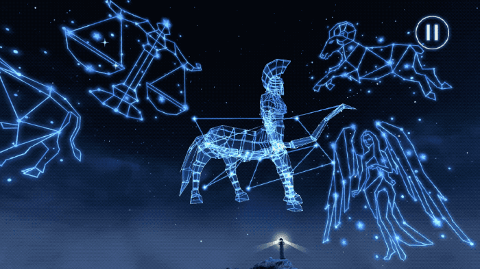 这个美丽的星空游戏把十二星座变活了