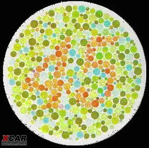 机动车驾驶人辨色力测试图