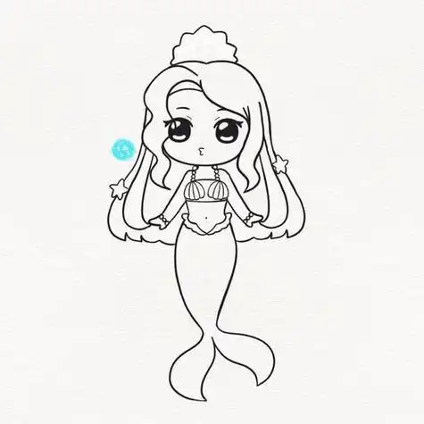 画简笔画的美丽公主简单