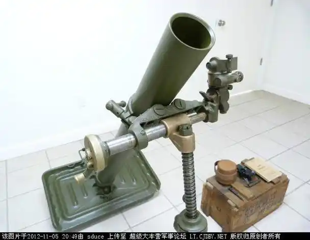 p data-id="gnap85pqkp">美国制造的81毫米中型迫击炮,30年代起装备