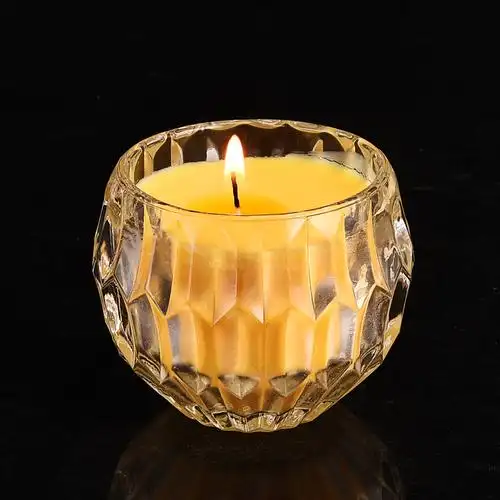 蜡烛供佛灯酥油灯20小时玻璃长明灯莲花花灯家用蜡烛