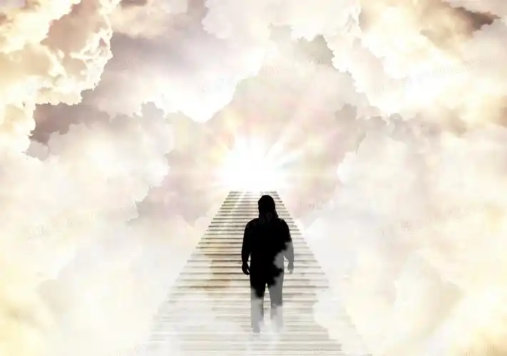 走向天堂插画图片