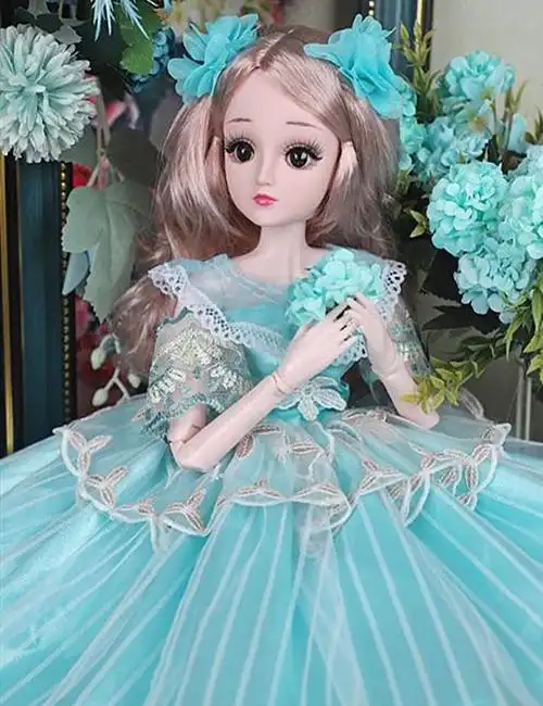 60厘米大黛蓝芭比娃娃套装大号会说话的洋娃娃女孩公主儿童玩具
