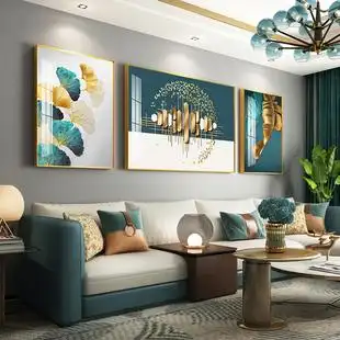 现代客厅挂画装饰画高档沙发后面背景墙高端壁画简约大气轻奢墙画