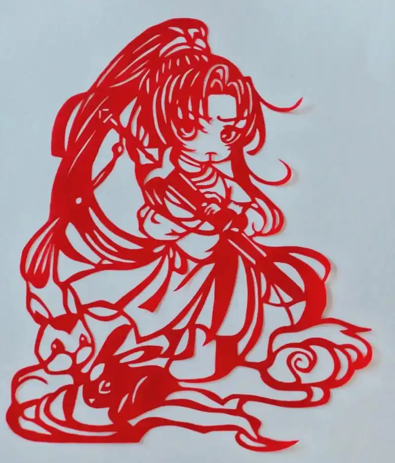 【刻纸欣赏】动漫人物刻纸.