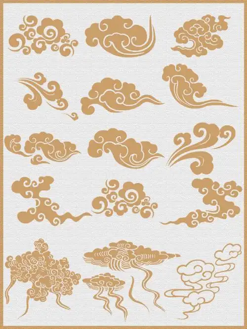 96『传统祥云』作为我国传统吉祥如意图案的代表之一,已经有深厚的