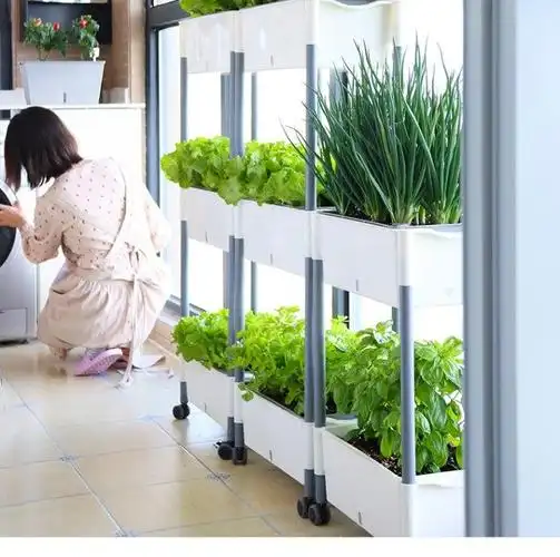 露台种菜箱家庭阳台架立体多层种蔬菜的箱子种菜神器组合种植箱花盆自