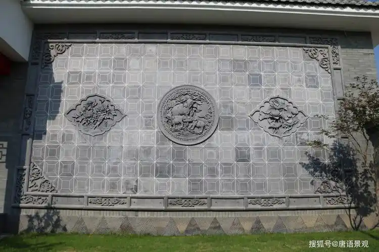 干货案例分享适用于中式庭院的各种砖雕影壁墙家居装修中式文化砖资材