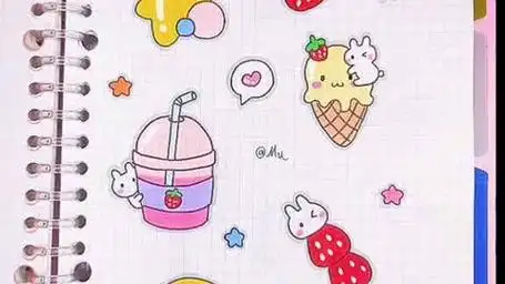 新手必备的手帐素材简笔画来咯~建议收藏起来慢慢画