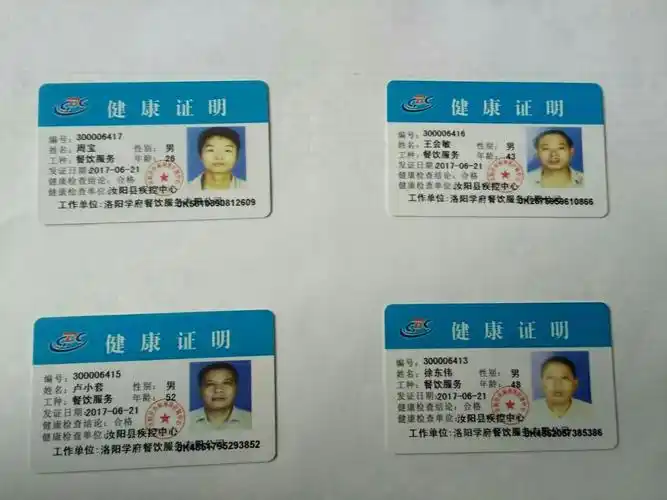 员工健康证