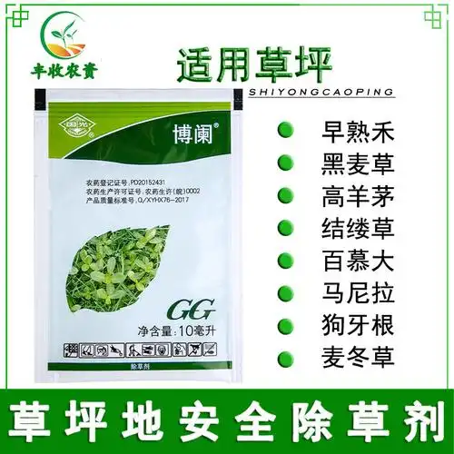 国光博阑草坪除草剂百慕大马尼拉狗牙根里防除多种阔叶杂草水花生