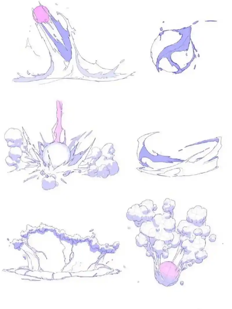 分享一波水的画法 二次元水的画法