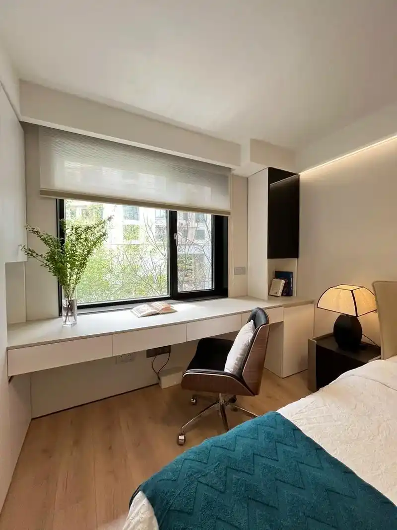 飘窗书桌书柜一体教科书式设计来啦90.