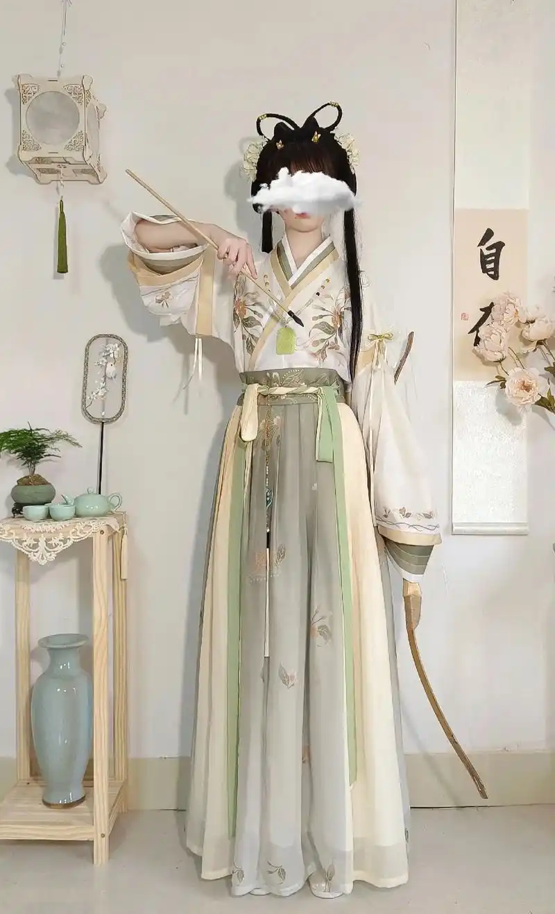 80 🥕/套,交领永远是仙侠风第一!#凌兮阁原创汉服#交领 - 抖音