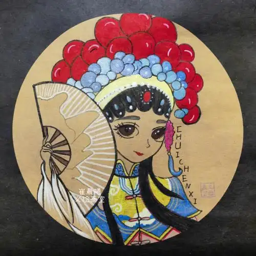 作品分享8~9岁漫画作品#儿童创意美术  #创意美术  #儿童漫画  #京剧