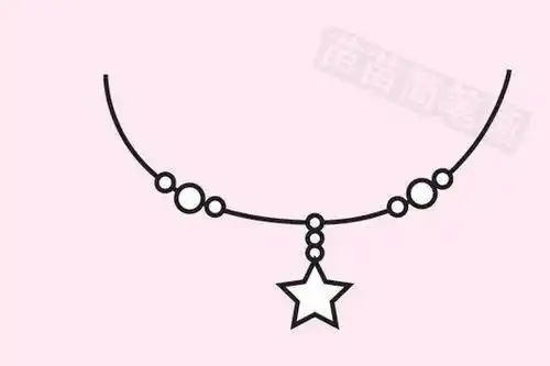 项链简笔画 项链简笔画图片