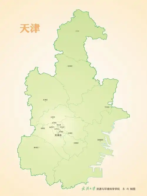 天津市各区县分布图,天津市各区分布图_大山谷图库