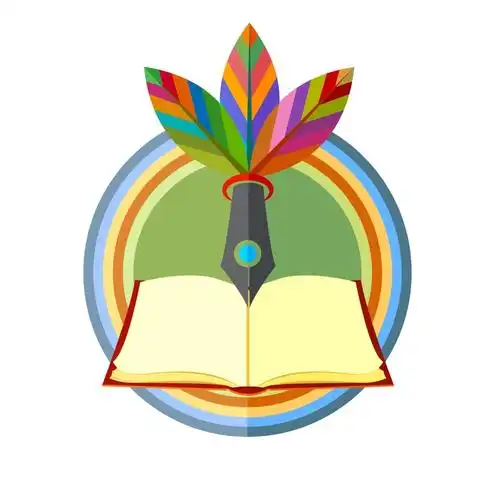 羽毛笔书籍标志设计元素素材免费下载(图片编号:8569180)-六图网